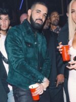 Drake Green Suede Leather Jacket