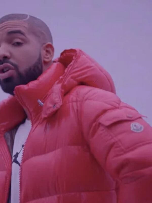Drake Red Puffer Jacket