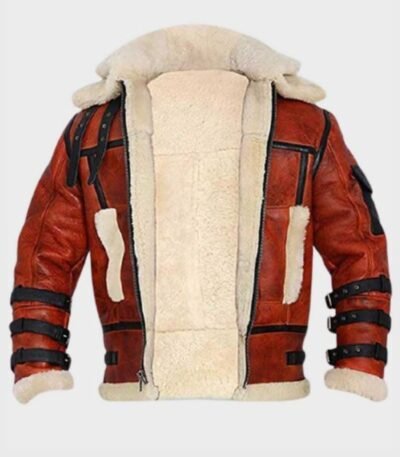 Drew Aviator B6 Sheepskin Bomber Leather Jacket