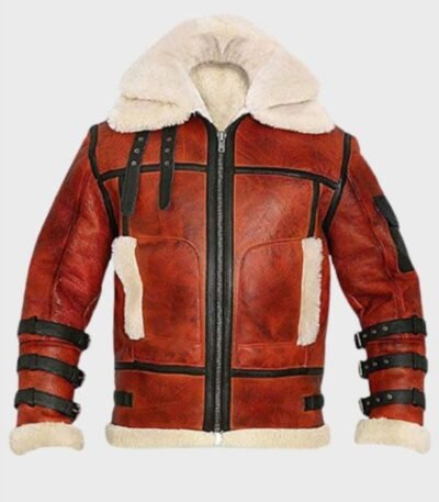 Drew Aviator B6 Sheepskin Bomber Leather Jacket