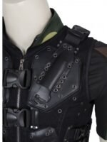 Dwayne Johnson G I Joe Retaliation Black Leather Vest