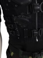 Dwayne Johnson G I Joe Retaliation Black Leather Vest