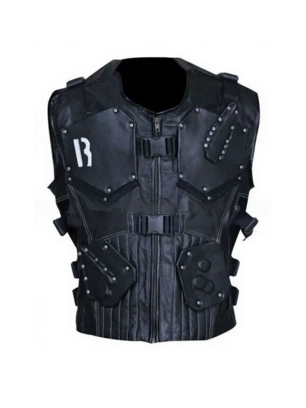 Dwayne Johnson G I Joe Retaliation Black Leather Vest