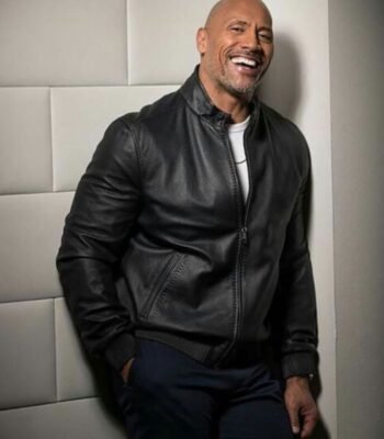 Dwayne Johnson Jungle Cruise Black Leather Jacket