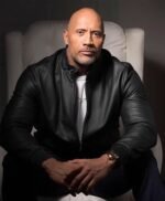 Dwayne Johnson Jungle Cruise Black Leather Jacket