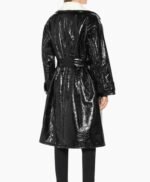 Dynasty S03 Alexis Carrington Leather Mid Length Coat