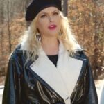 Dynasty S03 Alexis Carrington Leather Mid Length Coat