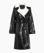 Dynasty S03 Alexis Carrington Leather Mid Length Coat