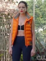 Dynasty S03 Fallon Carrington Orange Parachute Vest