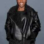 Earth Mama 2023 Doechii Black Leather Jacket