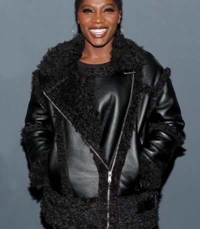 Earth Mama 2023 Doechii Black Leather Jacket