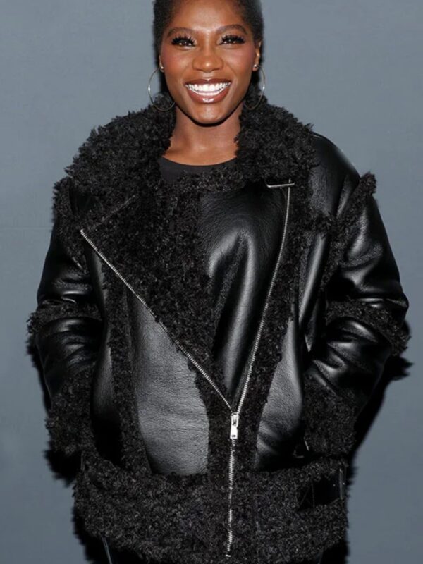 Earth Mama 2023 Doechii Black Leather Jacket