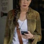 Echoes S1 Leni and Gina Green Suede Jacket