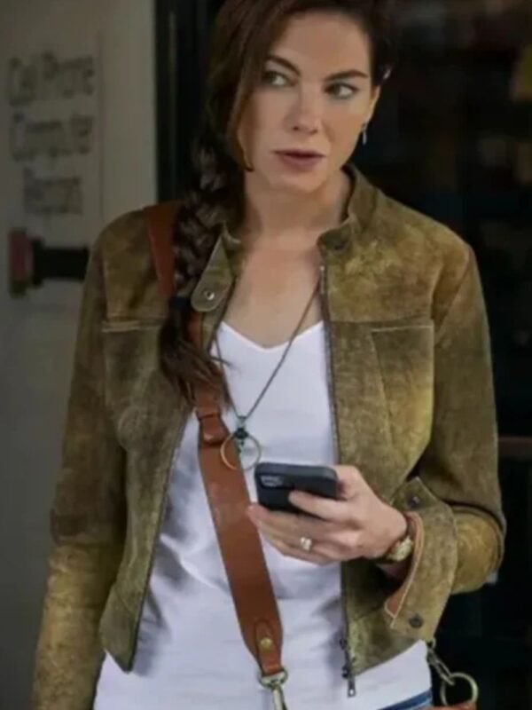 Echoes S1 Leni and Gina Green Suede Jacket