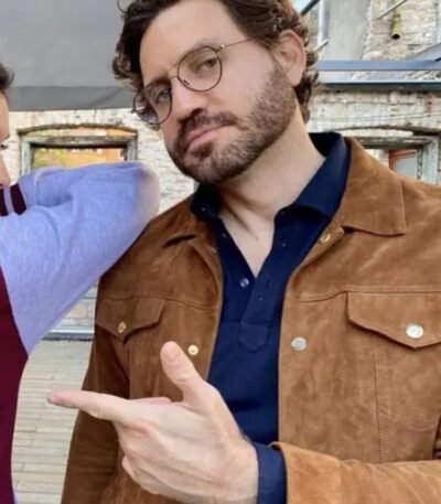 Edgar Ramírez Borderlands Movie 2024 Suede Jacket