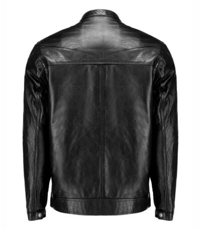Edge of Venomverse Black Leather Jacket