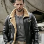 Edward Aviator B3 Shearling Fur Bomber Jacket