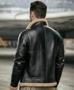 Edward Aviator B3 Shearling Fur Bomber Jacket