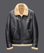 Edward Aviator B3 Shearling Fur Bomber Jacket
