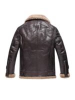 Edwards Sheepskin Shearling Fur Dark Brown Jacket