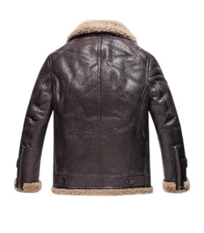 Edwards Sheepskin Shearling Fur Dark Brown Jacket