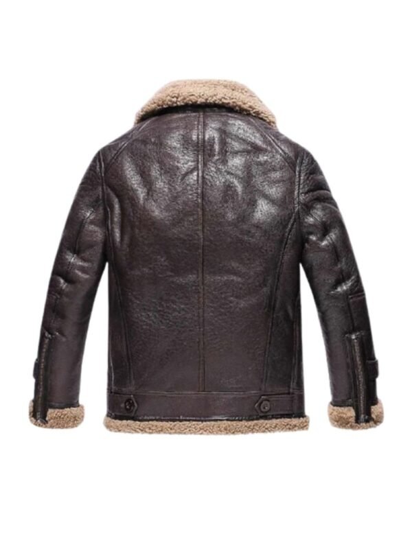Edwards Sheepskin Shearling Fur Dark Brown Jacket