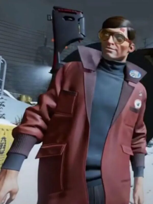 Egor Serling Deathloop Game Red Trench Coat