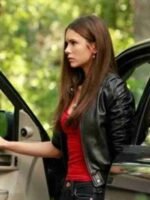 Elena Gilbert Vampire Diaries Bomber Leather Jacket