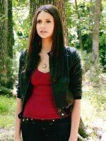 Elena Gilbert Vampire Diaries Bomber Leather Jacket