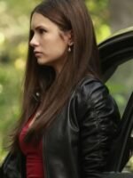 Elena Gilbert Vampire Diaries Bomber Leather Jacket