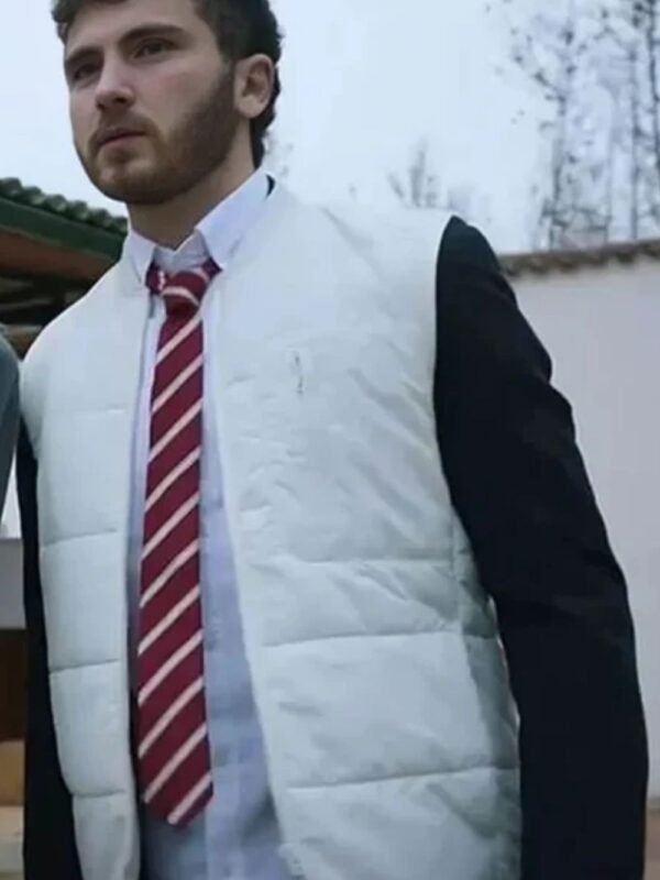 Elite S07 Álvaro de Juana White Puffer Vest