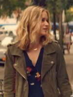 Elizabeth Lail You Biker Suede Leather Jacket