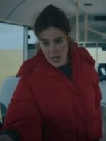 Ellen Quinn Shetland S08 Red Puffer Jacket