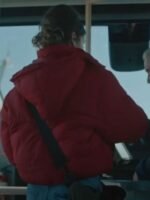 Ellen Quinn Shetland S08 Red Puffer Jacket