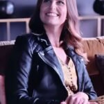 Ellie Taylor Ted Lasso S2 Flo Collins Black Biker Leather Jacket