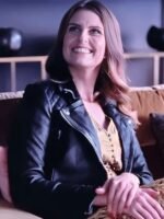 Ellie Taylor Ted Lasso S2 Flo Collins Black Biker Leather Jacket