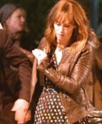 Emily Blunt The Girl on the Train Black Leather Jacket