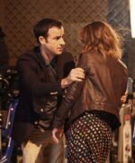 Emily Blunt The Girl on the Train Black Leather Jacket