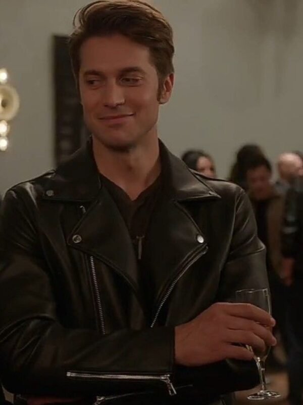 Emily In Paris S02 Gabriel Leather Jacket