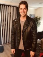 Emily In Paris S02 Gabriel Leather Jacket