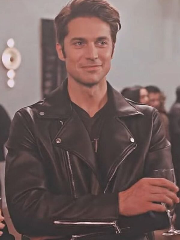 Emily In Paris S02 Gabriel Leather Jacket