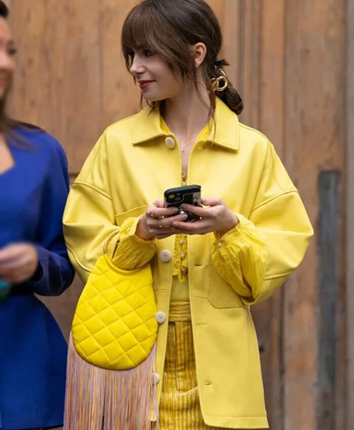 Emily In Paris S04 Lily Collins Yellow Jacket