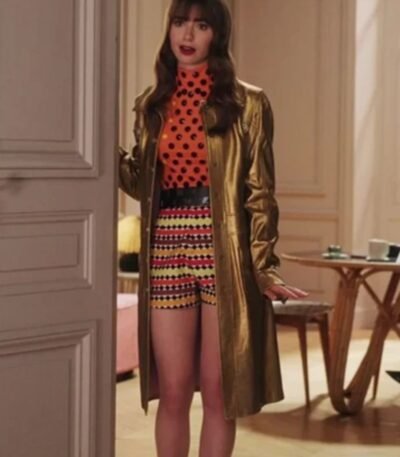 Emily in Paris S03 Lily Collins Leather Jacket