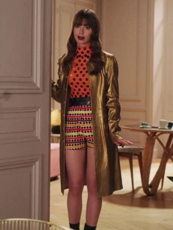 Emily in Paris S03 Lily Collins Leather Jacket