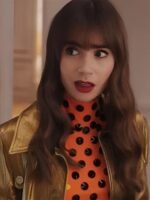 Emily in Paris S03 Lily Collins Leather Jacket