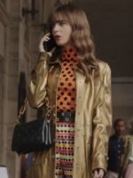 Emily in Paris S03 Lily Collins Leather Jacket