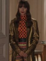 Emily in Paris S03 Lily Collins Leather Jacket
