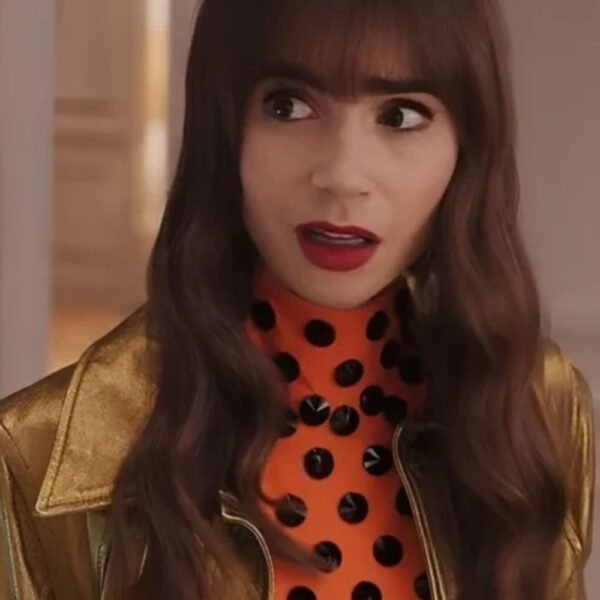 Emily in Paris S03 Lily Collins Leather Jacket