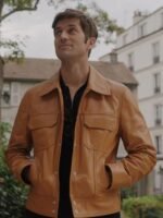 Emily in Paris S03 Lucas Bravo Leather Jacket