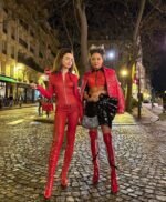 Emily in Paris S04 Lily Collins Red Leather Jacket